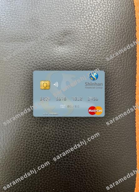 South Korea Shinhan Financial Group mastercard photolook front